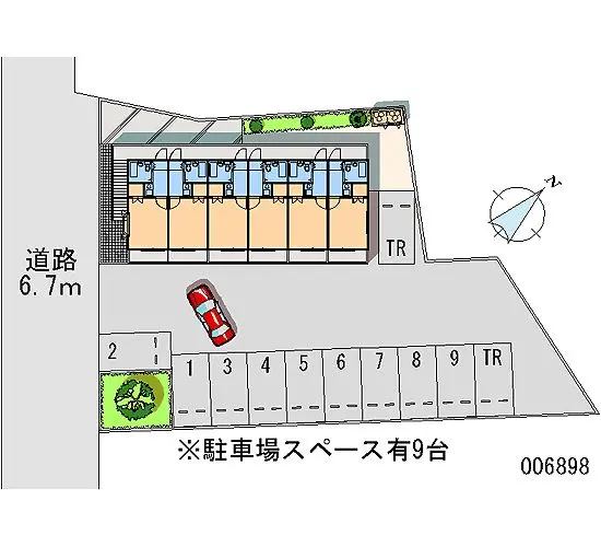 ★手数料０円★四日市市大宮西町　月極駐車場（LP）